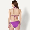 Amazon Essentials Women’s Light Support Triangle Bikini Top with Removable Cups(Violet)