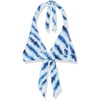 Amazon Essentials Women’s Light-Support Padded Tie Halter Bikini Swimsuit Top (Available in Plus Size)(Blue Tie Dye)