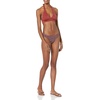 Amazon Essentials Women’s Light-Support Padded Tie Halter Bikini Swimsuit Top (Available in Plus Size)(Brick Red)