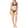 Amazon Essentials Women’s Light-Support Padded Tie Halter Bikini Swimsuit Top (Available in Plus Size)(Brick Red Leopard)
