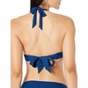 Amazon Essentials Women’s Light-Support Padded Tie Halter Bikini Swimsuit Top (Available in Plus Size)(Deep Blue)