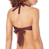 Amazon Essentials Women’s Light-Support Padded Tie Halter Bikini Swimsuit Top (Available in Plus Size)(Deep Brown)