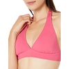 Amazon Essentials Women’s Light-Support Padded Tie Halter Bikini Swimsuit Top (Available in Plus Size)(Hot Pink)