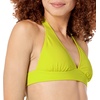 Amazon Essentials Women’s Light-Support Padded Tie Halter Bikini Swimsuit Top (Available in Plus Size)(Lime Green)