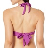 Amazon Essentials Women’s Light-Support Padded Tie Halter Bikini Swimsuit Top (Available in Plus Size)(Violet)