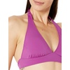 Amazon Essentials Women’s Light-Support Padded Tie Halter Bikini Swimsuit Top (Available in Plus Size)(Violet)