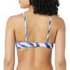 Amazon Essentials Women’s Light-Support Triangle Bikini Swimsuit Top with Adjustable Straps(Blue Tie Dye)