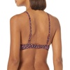 Amazon Essentials Women’s Light-Support Triangle Bikini Swimsuit Top with Adjustable Straps(Brick Red Leopard)