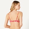 Amazon Essentials Women’s Light-Support Triangle Bikini Swimsuit Top with Adjustable Straps(Bright Red Multi Folk Floral)