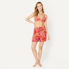 Amazon Essentials Women’s Light-Support Triangle Bikini Swimsuit Top with Adjustable Straps(Bright Red Multi Folk Floral)