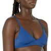 Amazon Essentials Women’s Light-Support Triangle Bikini Swimsuit Top with Adjustable Straps(Deep Blue)