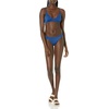 Amazon Essentials Women’s Light-Support Triangle Bikini Swimsuit Top with Adjustable Straps(Deep Blue)