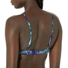 Amazon Essentials Women’s Light-Support Triangle Bikini Swimsuit Top with Adjustable Straps(Deep Blue Paisley)