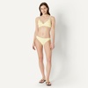 Amazon Essentials Women’s Light-Support Triangle Bikini Swimsuit Top with Adjustable Straps(Light Yellow)