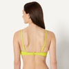 Amazon Essentials Women’s Light-Support Triangle Bikini Swimsuit Top with Adjustable Straps(Lime Green)