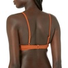 Amazon Essentials Women’s Light-Support Triangle Bikini Swimsuit Top with Adjustable Straps(Terracotta)
