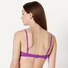Amazon Essentials Women’s Light-Support Triangle Bikini Swimsuit Top with Adjustable Straps(Violet)