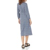Amazon Essentials Women’s Lightweight Georgette Long Sleeve V-Neck Midi Dress (Available in Plus Size)(Blue  Ditsy Floral)