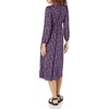 Amazon Essentials Women’s Lightweight Georgette Long Sleeve V-Neck Midi Dress (Available in Plus Size)(Dark Blue Pansy)