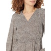 Amazon Essentials Women’s Lightweight Georgette Long Sleeve V-Neck Midi Dress (Available in Plus Size)(Espresso  Leopard)