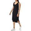 Amazon Essentials Women’s Lightweight Jersey Regular-Fit Sleeveless V-Neck Midi Dress, Easy to Wear, 41″ Length (Previously Daily Ritual)
