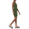 Amazon Essentials Women’s Lightweight Jersey Slim-Fit Tank Mini Dress(Dark Olive)