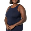 Amazon Essentials Women’s Lightweight Jersey Slim-Fit Tank Mini Dress(Navy)