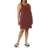 Amazon Essentials Women’s Lightweight Jersey Slim-Fit Tank Mini Dress(Rich Chestnut Brown)
