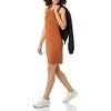 Amazon Essentials Women’s Lightweight Jersey Slim-Fit Tank Mini Dress(Toffee Brown)