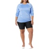 Amazon Essentials Women’s Long Sleeve Rash Guard(Light Blue)
