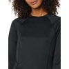 Amazon Essentials Women’s Long Sleeve Rash Guard(Washed Black)