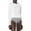 Amazon Essentials Women’s Long Sleeve Rash Guard(White)