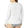 Amazon Essentials Women’s Long Sleeve Rash Guard(White)