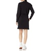Amazon Essentials Women’s Long Sleeve Sweatshirt Dress(Black)