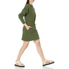 Amazon Essentials Women’s Long Sleeve Sweatshirt Dress(Dark Olive)