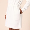 Amazon Essentials Women’s Long Sleeve Sweatshirt Dress(Eggshell White)