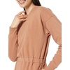 Amazon Essentials Women’s Long Sleeve Sweatshirt Dress(Light Brown)