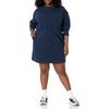 Amazon Essentials Women’s Long Sleeve Sweatshirt Dress(Navy)