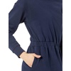 Amazon Essentials Women’s Long Sleeve Sweatshirt Dress(Navy)