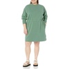 Amazon Essentials Women’s Long Sleeve Sweatshirt Dress(Sage Green)