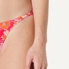 Amazon Essentials Women’s Low Rise No-tie String Swim Bikini Bottom(Bright Poppy Red Folk Floral)