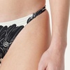 Amazon Essentials Women’s Low Rise No-tie String Swim Bikini Bottom(Cream Black Floral)
