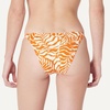 Amazon Essentials Women’s Low Rise No-tie String Swim Bikini Bottom(Rust Orange Abstract Palms)
