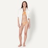 Amazon Essentials Women’s Low Rise No-tie String Swim Bikini Bottom(Rust Orange Abstract Palms)