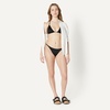 Amazon Essentials Women’s Low Rise No-tie String Swim Bikini Bottom(Washed Black)
