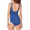 Amazon Essentials Women’s One-Piece Scoop Neck Coverage Swimsuit (Available in Plus Size)(Deep Blue)