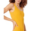 Amazon Essentials Women’s One-Piece Scoop Neck Coverage Swimsuit (Available in Plus Size)(Golden Yellow)