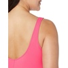 Amazon Essentials Women’s One-Piece Scoop Neck Coverage Swimsuit (Available in Plus Size)(Hot Pink)