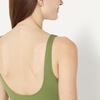 Amazon Essentials Women’s One-Piece Scoop Neck Coverage Swimsuit (Available in Plus Size)(Olive)