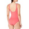 Amazon Essentials Women’s One-Piece Scoop Neck Coverage Swimsuit (Available in Plus Size)(Salmon Pink)